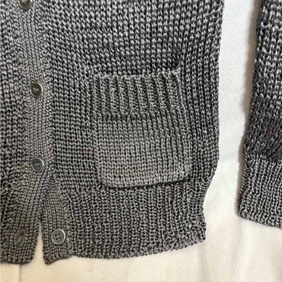 J Crew Silver Metallic Cardigan Sweater Size S - Picture 2 of 4